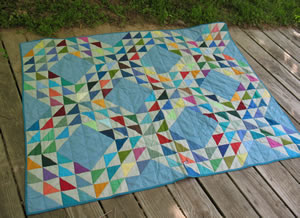 Ocean waves quilt