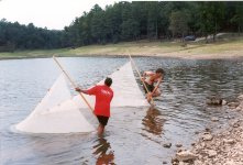 Seining for fish