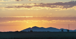 Sunrise over Quartz Mountain