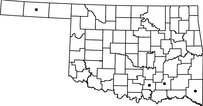 Azolla mexicana map