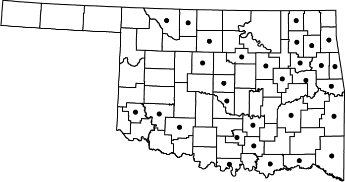 Alopecurus carolinianus map