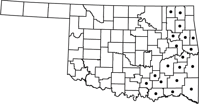 Arundinaria gigantea map