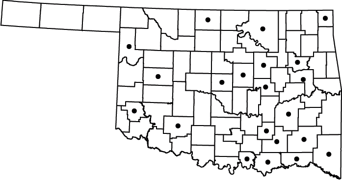 Cyperus pseudovegetus map