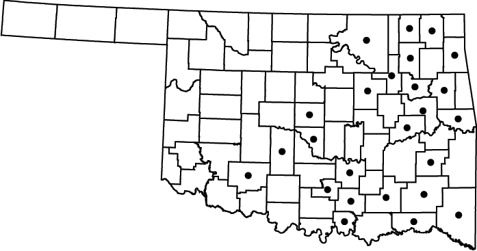 Juncus brachycarpus map