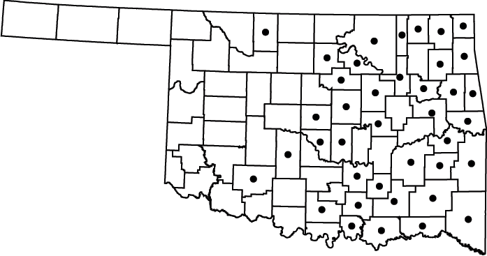 Juncus diffusissimus map