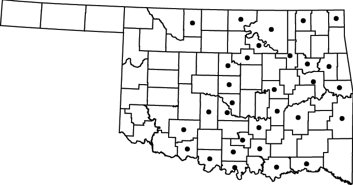 Nelumbo lutea map