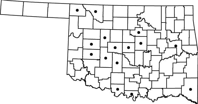 Phyla nodiflora  map