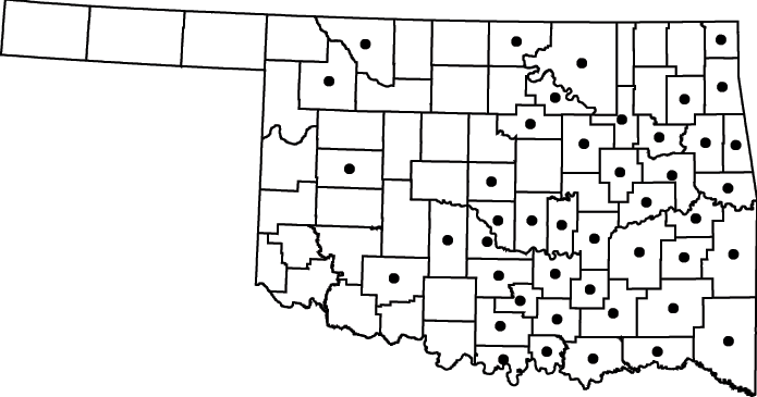 Platanus occidentalis map