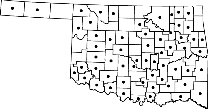 Populus deltoides map