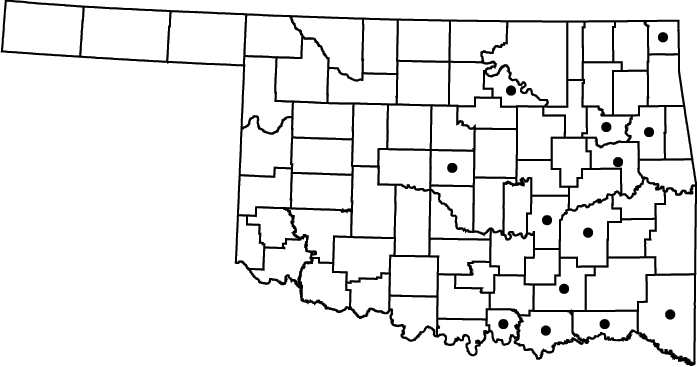 Ptilimnium capillaceum map