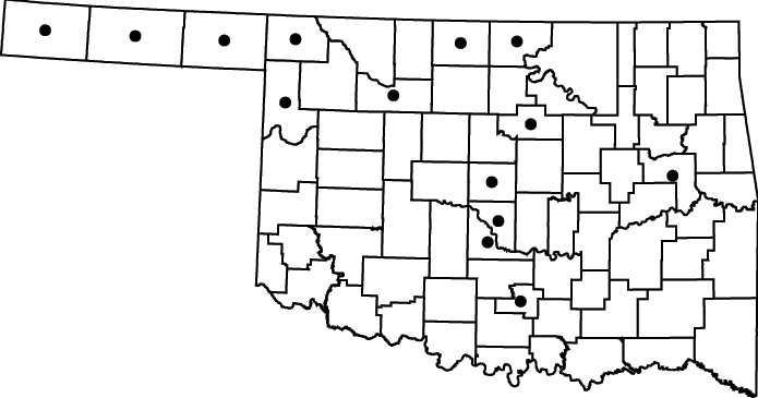 Rorippa sinuata map