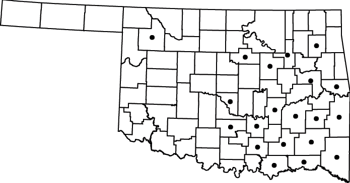 Sagittaria  platyphylla map