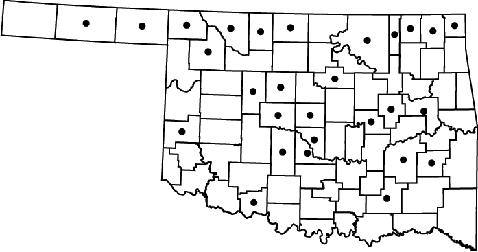 Spartina pectinata map