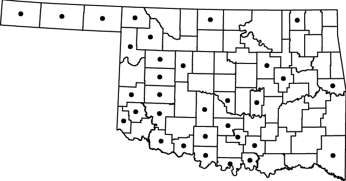 Tamarix chinensis map